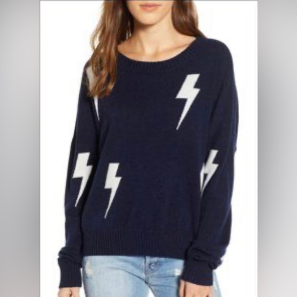 Rails Sweaters - Rails Presley Lightning Bolt Sweater Navy M